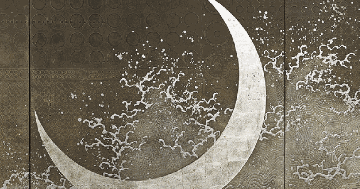 クレセントムーン　絵画 Dartmouth College's Hood Museum of Art acquires Ken Matsubara's